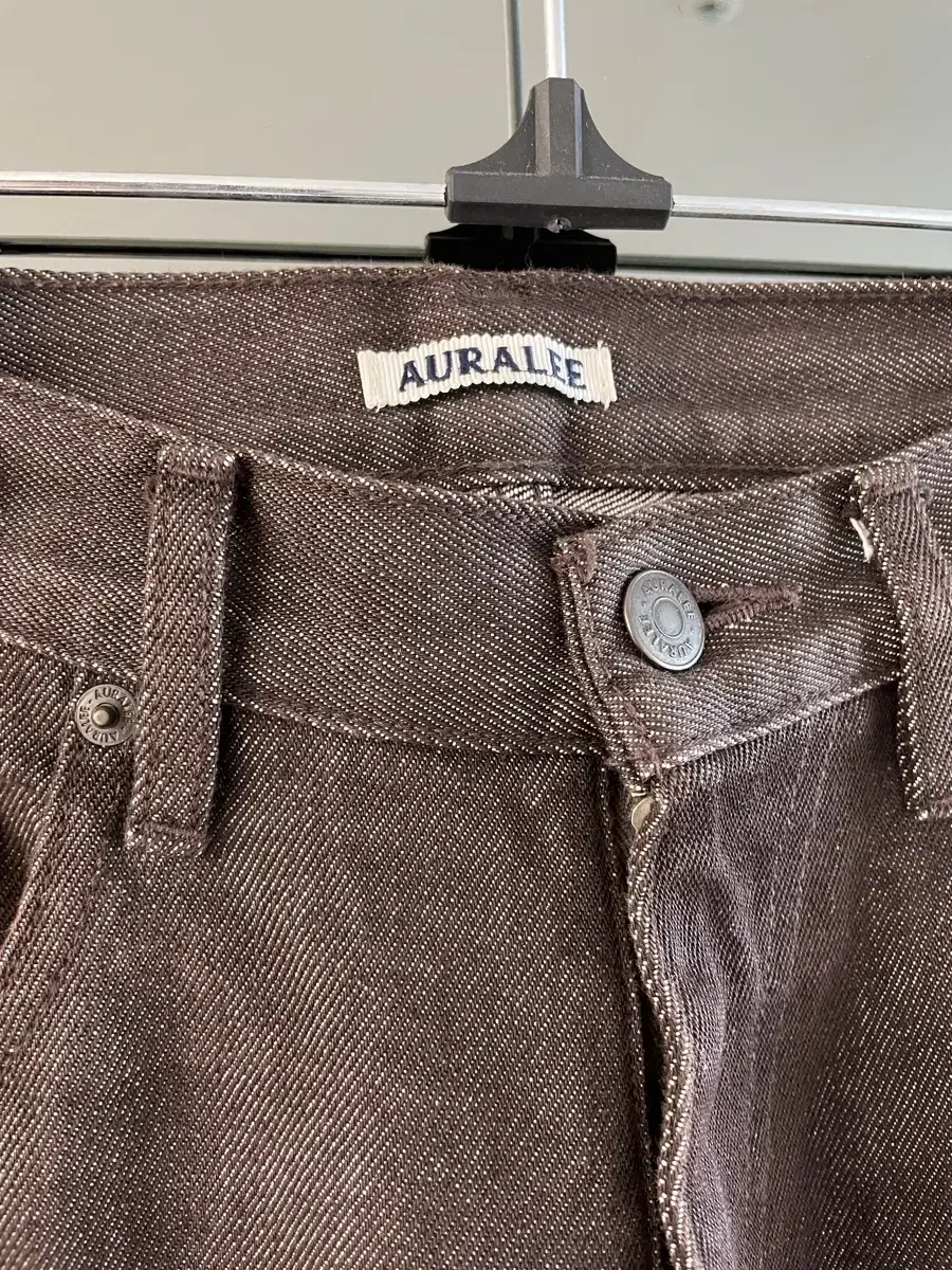 Auralee Hard Twist Denim Wide Pants 오라리